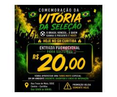 HOJE ENTRADA PROMOCIONAL PARA SOLTEIROS R$20,00